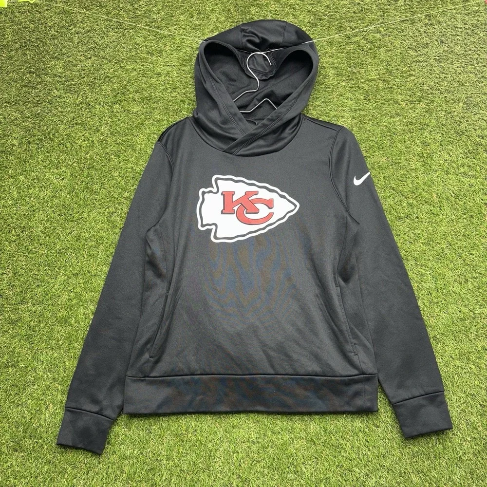Kansas City Chiefs Nike Hoodie Womens Medium MLB Black Sweatshirt NFL